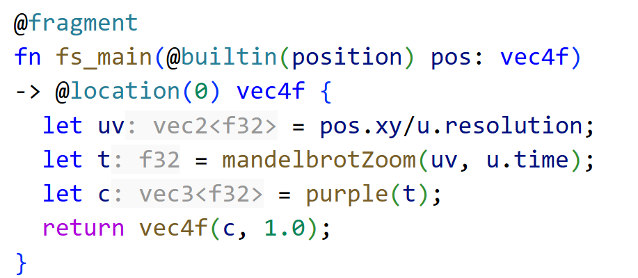 Syntax highlighting demo